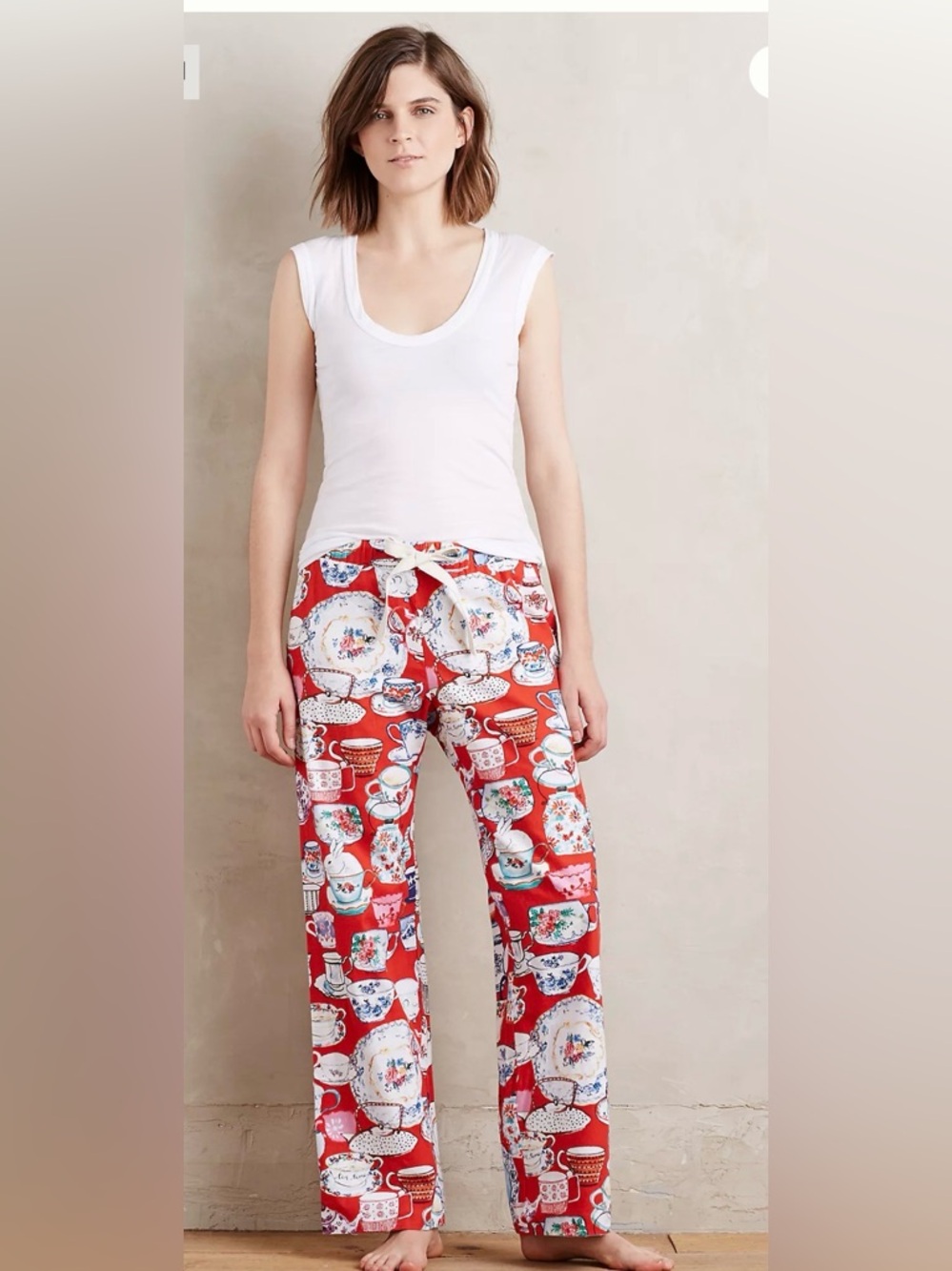 NWT Anthropologie Tea time flannel sleep pants size XS Petite